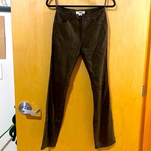 AX Armani Exchange softest brushed suede straight leg jean size PO